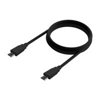 AISENS - A107-0702 - USB 3.2 Gen2X2 kabel 20 Gbps 8K @30Hz 5A 100W E-marker, type USB-C/M-USB-C/M, zwart, 1,0 m - thumbnail