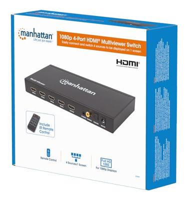 Manhattan 207881 HDMI-switch 4 poorten Met afstandsbediening 1920 x 1080 Pixel Manhattan 207881 HDMI-switch 4 poorten Met afstandsbediening 1920 x 1080 Pixel