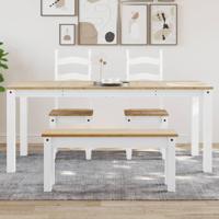 Eettafel Panama 180x90x75 cm massief grenenhout wit - thumbnail