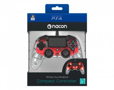 Dualshock 4 V2 Controller voor Play Station 4 Nacon PS4OFCPADCLRED