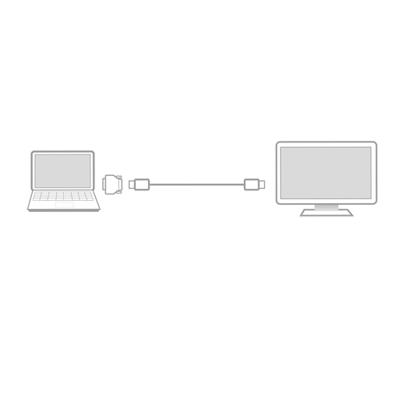 ACT DVI-D naar HDMI adapter M/F - thumbnail