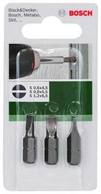 Bosch Accessories Gleuf-bit 4.5 mm, 5.5 mm, 6.5 mm C 6.3 3 stuk(s)