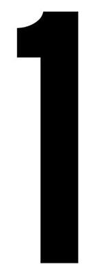 RZB 99223.013.1 Leuchtenzubehör Cijfer „1 120 mm 1 stuk(s)