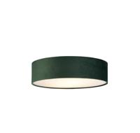 Searchlight PlafondlampDrum Pleat 38cm groen velvet - 23298-2GR - thumbnail
