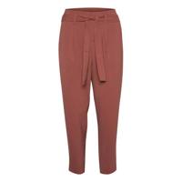 Saint Tropez cropped tapered fit broek Andrea donkerroze - thumbnail