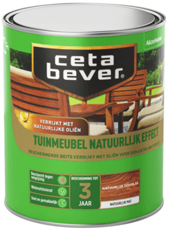 Cetabever Tuinmeubel Natuurlijk Effect Mat - Douglas - 0,75 liter