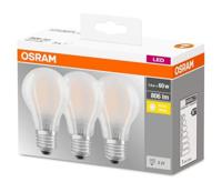 OSRAM HOMELIGHTING 4058075819351 LED-lamp Energielabel E (A - G) E27 Peer 6.5 W = 60 W Warmwit (Ø x l) 60 mm x 105 mm 3 stuk(s) - thumbnail