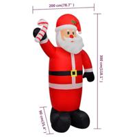 VidaXL Kerstman opblaasbaar met led&apos;s 300 cm - thumbnail