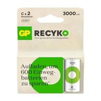 Oplaadbare C batterij (baby) GP ReCyko NiMH 1.2 V 3000 mAh 2 stuk(s) - thumbnail