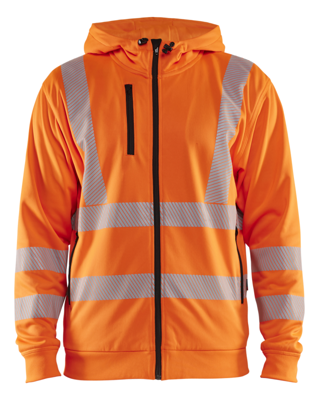 Blåkläder High-Vis Hoodie met rits 35652538 | High-Vis Oranje | Maat 4XL - 7330509831779