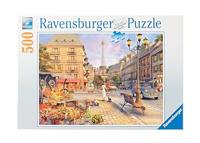 Ravensburger puzzel Wandeling door Parijs - 500 stukjes - thumbnail