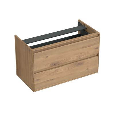 Onderkast Forzalaqua Reno 100x51x60 cm 2 Lades Softclose Eiken Oyster Forzalaqua Onderkast Forzalaqua Reno 100x51x60 cm 2 Lades Softclose Eiken Oyster Forzalaqua
