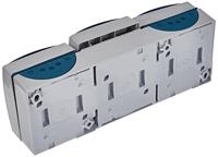 ABB 2CKA002084A0721 Geaard stopcontact IP44 Grijs-wit (RAL 7035), Blauw-groen - thumbnail