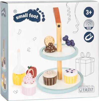 Small Foot houten speeleten etagere met cupcakes, 13dlg.