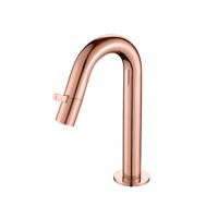 Best Design Toiletkraan Lyon 1-draaiknop Gebogen 21 cm Mat Rose Goud - thumbnail
