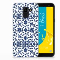 Samsung Galaxy J6 2018 | TPU Case | Flower Blue - thumbnail