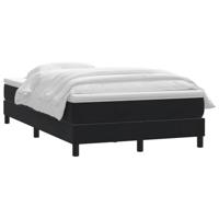 Boxspring met matras fluweel zwart 120x210 cm - thumbnail
