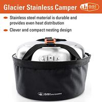 GSI Outdoors Glacier Stainless Camper Set Pan Multi - thumbnail