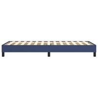 Boxspring Bedframe Blauw 100x200 cm Stof - thumbnail