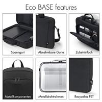 Dicota Eco Multi BASE Laptoptas Geschikt voor max. (laptop): 43,9 cm (17,3) Zwart - thumbnail
