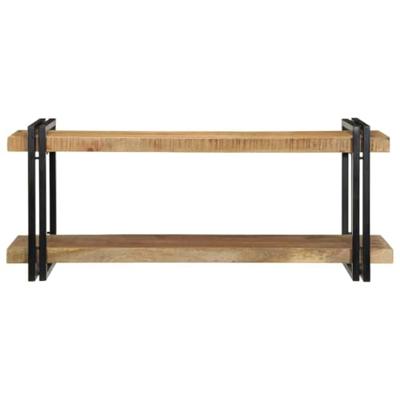 Wandschap 110x33x45 cm massief ruw mangohout Wandschap 110x33x45 cm massief ruw mangohout