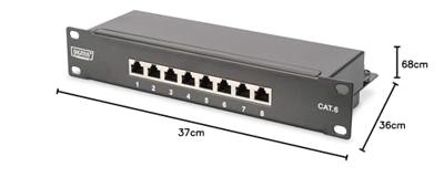 Digitus DN-10-SET-3-B rack 12U Vrijstaande rek Zwart
