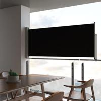 VidaXL Tuinscherm uittrekbaar 100x300 cm zwart - thumbnail