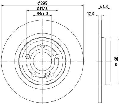 Remschijf PRO 8DD355133351