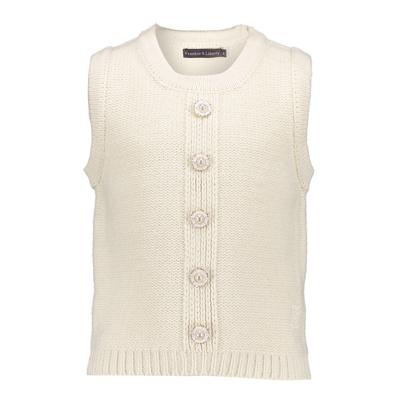 Frankie & Liberty Meisjes gilet gebreid - Kara - Zand