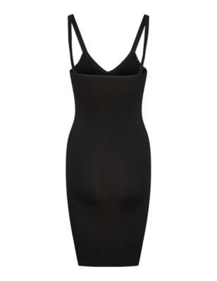 Naadloze onderjurk - Ballroom - Gladde onderjurk - Wit - Huidskleur - Zwart