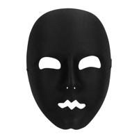Masker mime zwart - thumbnail