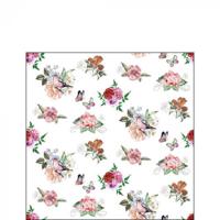 Ambiente Servetten Charlotte white 25cm - thumbnail