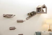 Klimwand voor katten - KERBL - MONTE BALDO - 6 stuks - Grijs - Grote kennel - thumbnail