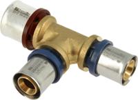 Bonfix Perskoppeling - 3x Alu-pers - T-koppeling - verlopend - 32 x 20 x 20mm - thumbnail