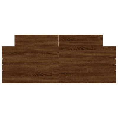 Bedframe hoofd- en voeteneinde bruin eikenkleur 140x190 cm