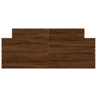 Bedframe hoofd- en voeteneinde bruin eikenkleur 140x190 cm - thumbnail