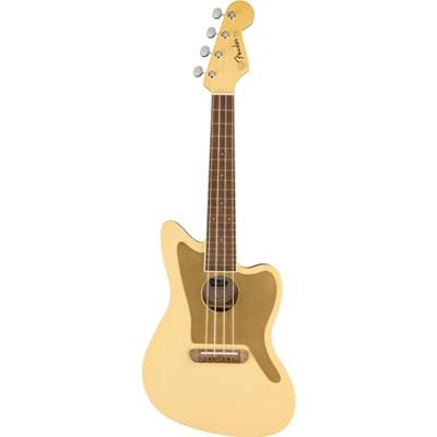 Fender FSR Fullerton Jazzmaster Uke Vintage White elektrisch-akoestische concert ukelele