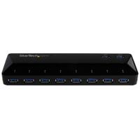 USB-HUB Startech ST103008U2C USB 3.0 x 10 Zwart - thumbnail