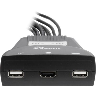 Inter-Tech 88887340 KVM-switch Zwart