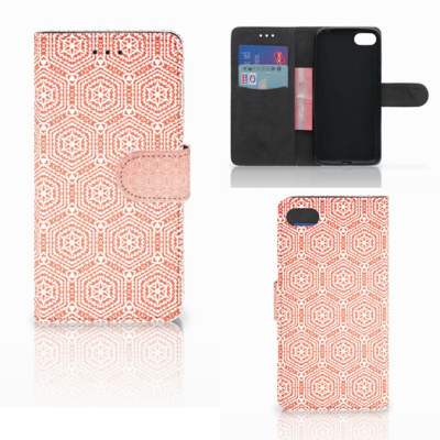 Huawei Y5 2018 Telefoon Hoesje Pattern Orange