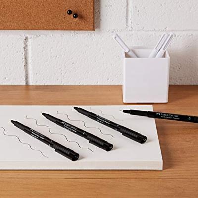 Faber Castell Tekenstift Pitt Artist Pen - etui 4 stuks - zwart