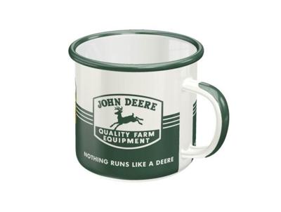John Deere farm emaille mok