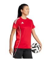 adidas Tiro 25 Competition Trainingsshirt Dames Rood Wit - thumbnail