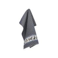 Bunzlau Castle Bunzlau Castle theedoek Dogs dark blue 65x65 - thumbnail