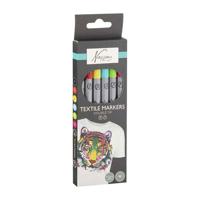 Creative Craft Group Nassau textiel dual markers - 6st. - thumbnail