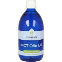 Vitakruid MCT Olie C8 100% zuivere & duurzame kokosolie 500 Milliliter - thumbnail