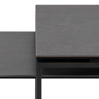 Sohome Salontafel 'Parker' Set van 2 stuks, Keramiek, kleur Zwart - thumbnail