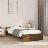 Bedframe massief hout honingbruin 75x190 cm - thumbnail