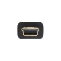 Kabel Inline USB-A USB mini-B 2.0 M 5pin 2 meter zwart - thumbnail