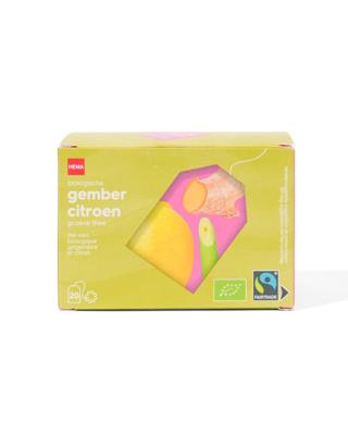 HEMA Biologische groene thee gember citroen - 20 stuks